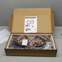 Tulivios 17Inch Large Outdoor Clock,Waterproof Wall Clock with Thermometer,Weatherproof Non-Ticking Quartz Battery Operated Decor Clock for Patio,Garden,Pool,Porch,House Warming Gifts