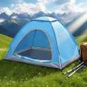 Tent for Camping - Lightweight Backpacking Tent with Rain Fly, Waterproof & Windproof, Easy Setup, Portable Carry Bag - for Hiking, Beach, Outdoor Adventures
