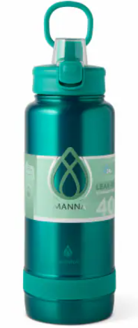 Manna Rush Bottle 40oz Teal Metallic