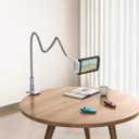 Lamicall Gooseneck Tablet Holder, Tablet Stand : Flexible Arm Clip Tablet Mount Gifts, Compatible with iPad mini Pro Air, Kindle, Switch, Galaxy Tabs, More 4.7-10.5" Devices - Gray