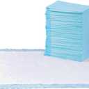 Amazon Basics Leak-Proof Dog and Puppy Potty Training Pee Pads with Quick-Dry 5-Layer Design, X-Large Size 28 x 34 Inch, Blue & White, 40-Pack