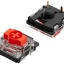 Gateron ks-27 Low Profile Key Switches for Mechanical Gaming Keyboards | Plate Mounted (Gateron Red, 90 Pcs)