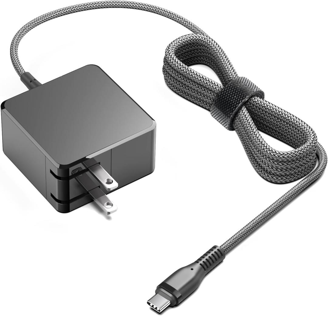 HKY 65W USB Type C Charger Fit for Nimo N151 N151S N152 N153 N154 15.6" N171 17.3",ASUS Zenbook Duo Laptop UX8406,Chromebook CM14,ROG Ally X RC72LA R1 Z1 RC71L Replacement ADL-65A1 Power Adapter Cord