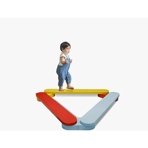 Autirinee Balance Beam Stepping Stones, Wooden Montessori Toy, Build Coordination and Gross Motor Skills, Gymnastics Obstacle Course Indoor&Outdoor, Toddler Gift (3pcs, Multicolor)