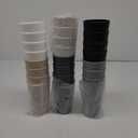 24 Pcs Unbreakable Plastic Cups Set, 20 oz Reusable Plastic Cups, Stackable Water Tumblers, Drinking Cup for Kitchen, Outdoor, BPA-free, Dishwasher Refrigerator and Microwave Safe (20 oz, 6 Colors) (6-Gray Multicolor)