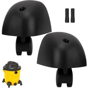 Heavy Duty Caster Wheels & Foot Replacement Kit for Shop Vac Vacuum Fits A & B Cleaner, Parts Replacement 8568000 8568010 8568011 8568009 Models, Provides Stability, Support