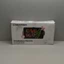 Chefman Electric Smokeless Indoor Grill w/ Non-Stick Cooking Surface & Adjustable Temperature Knob from Warm to Sear for Customized BBQing, Dishwasher Safe Removable Water Tray, Black