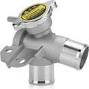 Upgraded Aluminum Upper Radiator Coolant Filler Neck Kit with Cap for Nissan Altima (2007-2013) & Maxima - Replaces OE# 21501-9HA0A, Engine Radiator Outlet Flange Waterpipe