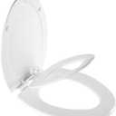 Mayfair NextStep2 Toilet Seat with Built-In Potty Training Seat, Slow-Close, Removable that will Never Loosen, Elongated, White (Elongated (1-Pack))