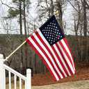 Deluxe Anti-Wrap Wood Pole - Everyday Gloss Coated Decorative Flag Accessories 2" x 42"