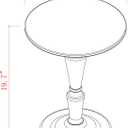 Furniture Acrylic Side Table, Acrylic End Table for Drinking Food,Clear Modern Small Tables for Living Room Bedroom Lobby,13.5''x13.5''x20'' High,9.48Lbs