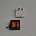 FLEXTAILGEAR Portable Air Pump with Camping Lantern Tiny Pump 2X 4kPa Air Pump for Inflatables Rechargeable Air Mattress Pump with Magnetic Design for Sleeping Pads, Pool Floats, Swimming Rings(OG) (1300mAh-Orange)