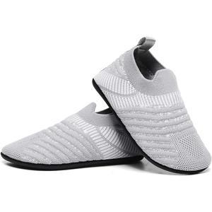 ditont Toddler Slippers Non-Slip Lightweight Comfortable Kids Indoor Grip House Home Shoes for Boys Girl (10.5-11.5 Little Kid, Grey20003)
