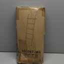5 Layer Wall-Leaning Blanket Ladder with Shelf - 1PCS - White 