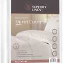 Superity Luxurious Hotel Quality Full Size Duvet Cover 100% Soft and Comfortable Cotton Designed for Full Size Duvet 200 Thread Count 7 Button Closure - (76 x 86)