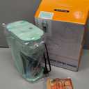 Single Serve One Cup Coffee Maker, for K Cups and Grounds, Mini Coffee Maker with Portable Handle, 6 to 12 Oz Brew Size, for Travel, Camping, Office, RV and Dorm, 120V, Oasis