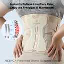 NEENCA Back Brace for Lower Back Pain Relief with Bionic Support System, Adjustable Lumbar Support Belt for Men & Women with Lumbar Pad, Soft Breathable Mesh for Herniated Disc, Sciatica, Scoliosis... (Small, Skin-Single)