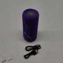 Ortizan Portable Bluetooth Speaker: IPX7 Waterproof, 24W Loud Sound, Deep Bass, Bluetooth 5.3, LED Lights, Wireless Stereo Pairing, 30H Playtime, for Home/Outdoor/Party/Beach, Birthday Gift (Purple)