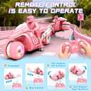 RC Motorcycle Toy with RGB Wheels Light, 360° Rotation High Speed Remote Control Dirt Bike with Rider, 2.4Ghz Off-Road Kids' Play Motorcycles for Girls Boys Age 5-12