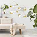 4 Pieces Inspirational Wall Decor, Nspirational Quotes Wall Decor, Farmhouse Rustic Home Decor, Wall Decorations For Bathroom Living Room Bathroom Basement -22