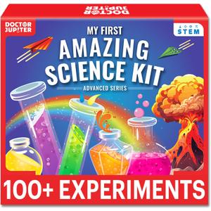 Doctor Jupiter My First Amazing Science Kit for Kids Ages 4+ | Birthday Gift Ideas for 4-5-6-7-8-9-10-11-12 Year Old Boys & Girls | STEM Learning & Educational Toys |Advanced Science Experiment Series