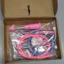 4 Pcs Kids Stethoscope with Syringe Toy Stethoscope Preschool Pretend Doctor Toys for Costume Kids Boys Girls Role Play Accessories, Pink Blue