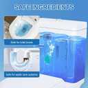 Automatic Toilet Bowl Cleaner Tablets, Blue, Septic Safe Hard Water Stain and Odor Remover, Effervescent Stain & Odor Remover Bathroom，Effervescent Stain Odor Remover Works with Toilets 50 Count
