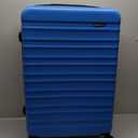 Amazon Basics 30" Hardside Large Checked Luggage, Expandable For Up to 15% More Space, With Scratch-Resistant Surface, Four Multi-directional Wheels, Telescoping Handle, Light Blue