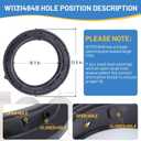 WFW5620HW0 WFW6620HW0 WFW5620HW2 WFW560CHW0 WFW6620HC2 WFW6620HC0 Washer Door Boot Seal for Whirlpool Washer Parts, W11314648 Washing Machine Door Seal Fits for Maytag Washer Parts MHW5630HW0