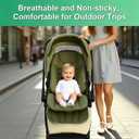 Baby Stroller Seat Liner for Most Models, Breathable Fabric Stroller Seat Liner Insert, Ensure Comfort and Support on The Go, Stroller Accessories for Toddler Aged 0-5 Years Old, Green