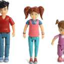 Beverly Hills Sweet Li'l Family Dollhouse People Set of 3 Action Figure Set: Boy, Girl, and Toddler