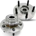 Pair 515072 Front Wheel Bearing Hub Assembly Compatible with Dodge Ram 1500 2002 2003 2004 2005 2006 2007 2008 Hub Bearing Front, RWD/4WD Only, 5 Lugs (OE Size)