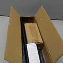 Black Curtain Rods for Windows 48 to 84 Inches Adjustable Heavy Duty 1" Diameter Window Curtain Rod with Decorative Finials for Outdoor Farmhouse Bedroom Kitchen Living Room