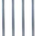 QLLY 28 inch Adjustable Metal Desk Legs, Office Table Furniture Leg Set, Set of 4 (Grey)