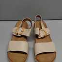 UBFEN Womens Flat Sandals Arch Support Open Toe Walking Comfy Casual Low Wedge Summer Shoes (9)