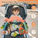 Jollybaby Bassinet Stroller Crib Mobile Toy for Baby 0-6-12 Months, Infant Clip On Arch Hanging Toy, Montessori Sensory Nursery Mobiles Toy for Newborn Gift - Dinosaur