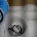 Professional Nail Dust Collector Pedicure, Overhead Manicure Vacuum Cleaner Extractor Table Mount Clamp for Salon Acrylic Nails, 80W Powerful Fan Suction Led Dimmable Lamp (3PCS Reusable Filters)