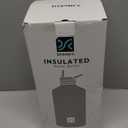 DYSANKY Insulated Water Bottle | Thickened Stainless Steel Vacuum Metal | Portable Sports Half Gallon Large Water Jug for Gym and Hiking with Straw, Carrier Bag, Handle Strap | BPA-Free 64 oz (Advanced Black)