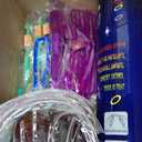 OLUPP Glow in the Dark Party Supplies, 264 PCS Light Up Party Favors with LED Glasses,Glow Sticks,Finger Lights,LED Hair Clips,Slingshot,Glasses Molds,Butterfly Bracelet for Birthday,Raves,New Year
