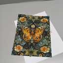 Monem Art William Morris Poster – Butterfly and Flowers Print – Botanical Poster – Animal Illustration – Floral Design – Great Living Room or Office Decor – 11x14 UNFRAMED Wall Art