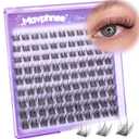 Natural Lash Clusters 8MM 10MM 12MM Eyelash Clusters Short Wispy DIY Spider Lash Extensions CC Curve Individual Lashes Fluffy Cluster Eyelash Extensions for Clean Girl & No Makeup