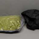 3 Inch Memory Foam Camping Mattress, Dual Layer Thick Sleeping Camp Pad for Car Tent Cot, Roll-Up Portable Glamping Floor Bed for Guests Sleepover (Avocado Green)