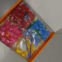 YPLUS Pompoms Art Crafts Kits, Toddler DIY Sensory Montessori Activities Box for Kids Ages 3+, Finger Motor Art Supplies - Theme Food