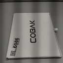 CoBak Glass Portable White Board Desktop Easel 12x9 inch (A4) - Book Folio Tri-fold Design Clean Glass Dry Erase Board with 3 Markers, Anti-Ghosting Suface for Office, Business and School (Black)