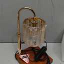 Candle Warmer Lamp with Timer, Dimmable Electric Candles Wamer Adjustable Height, Gifts for Women Mom, Glass Modern Candle Melter Lamp, Amber