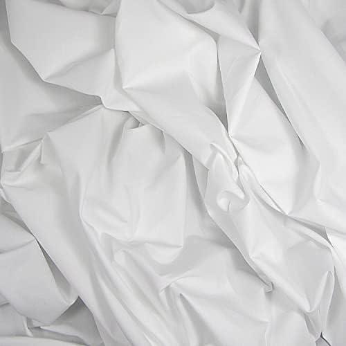 Organic Cotton Percale Fabric - White - 5 Yards