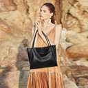 GAEKEAO Tote Bag for Women Work with Zipper Vegan Leather Ladies Travel Shoulder Bags Purses and Handbags Casual Weekender