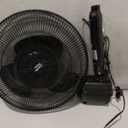 Comfort Zone Stand Fan, 16 inch Pedestal Fan for Bedroom, 3 Speed Floor Fan, 90 Degree Oscillation, Adjustable Height, Adjustable Tilt, Oscillating Air Circulator, Quiet Fan for Home or Office, Black
