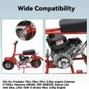 Upgraded Center Rear Exit Exhaust Pipe Compatible with Predator 79cc 98cc 99cc 3.0HP 154F Engine Mini Bike Coleman CT100U Massimo MB100 F-RP GMB100 Rascal Lite Parts Silver