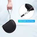 Headphone Case Compatible with Beats Studio Pro/Solo 4 / Studio 3 / Solo 3 / Picun B8 / BERIBES/JLab JBuds Lux ANC Wireless Bluetooth Noise Cancelling HeadphonesOuter Black+Inner Grey